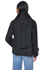 FAUX WOOL PEACOAT
