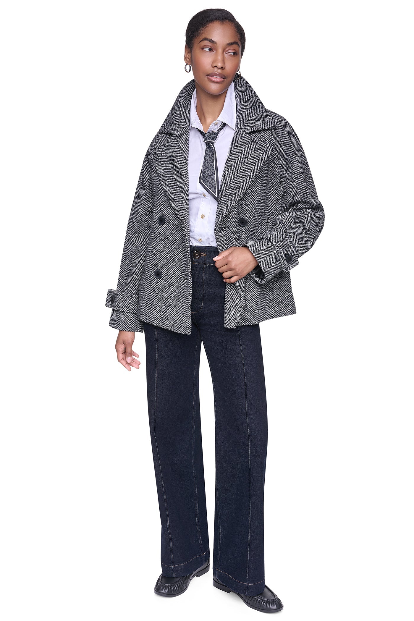 FAUX WOOL PEACOAT