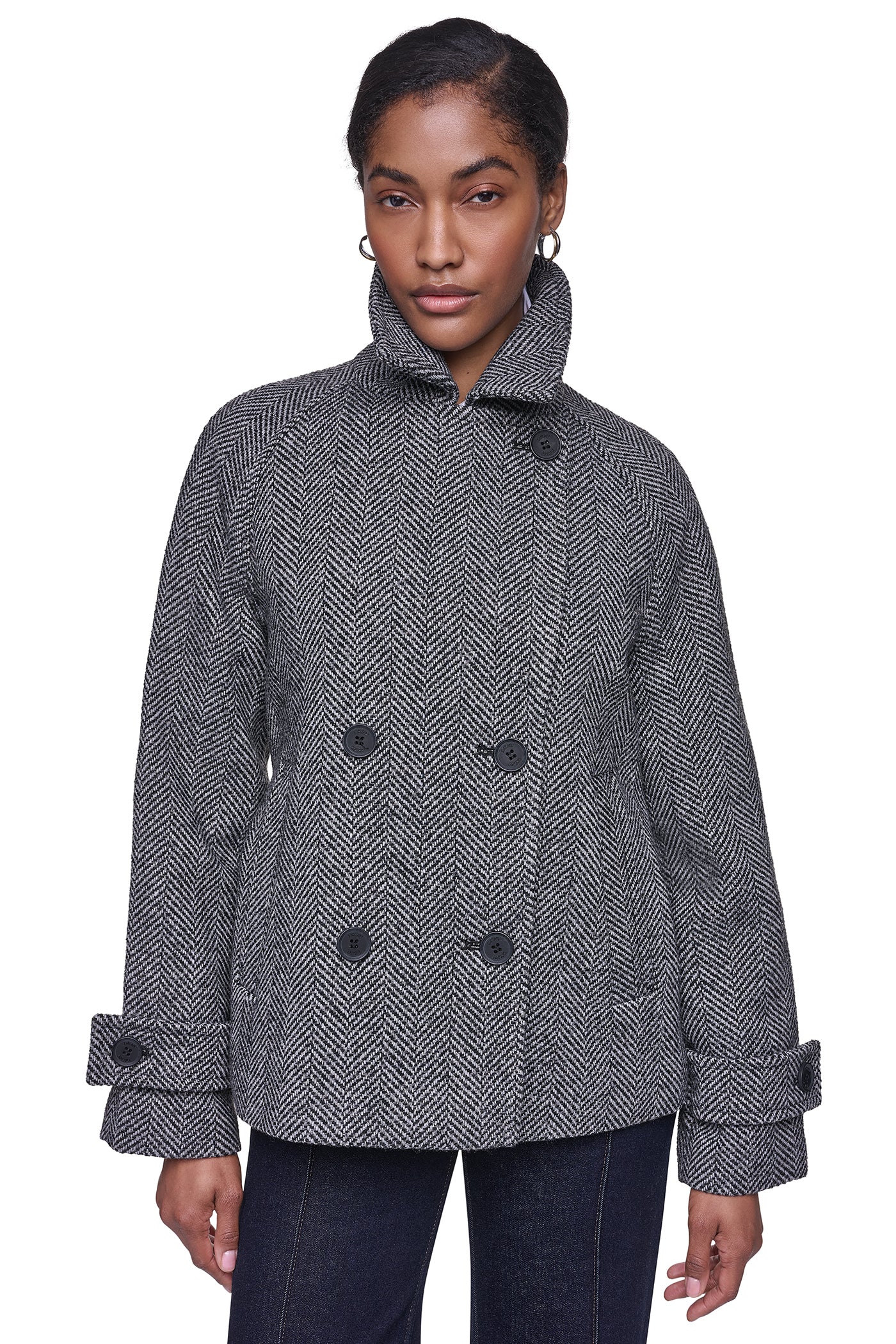 FAUX WOOL PEACOAT