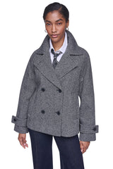 FAUX WOOL PEACOAT