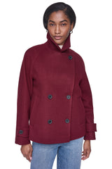 FAUX WOOL PEACOAT