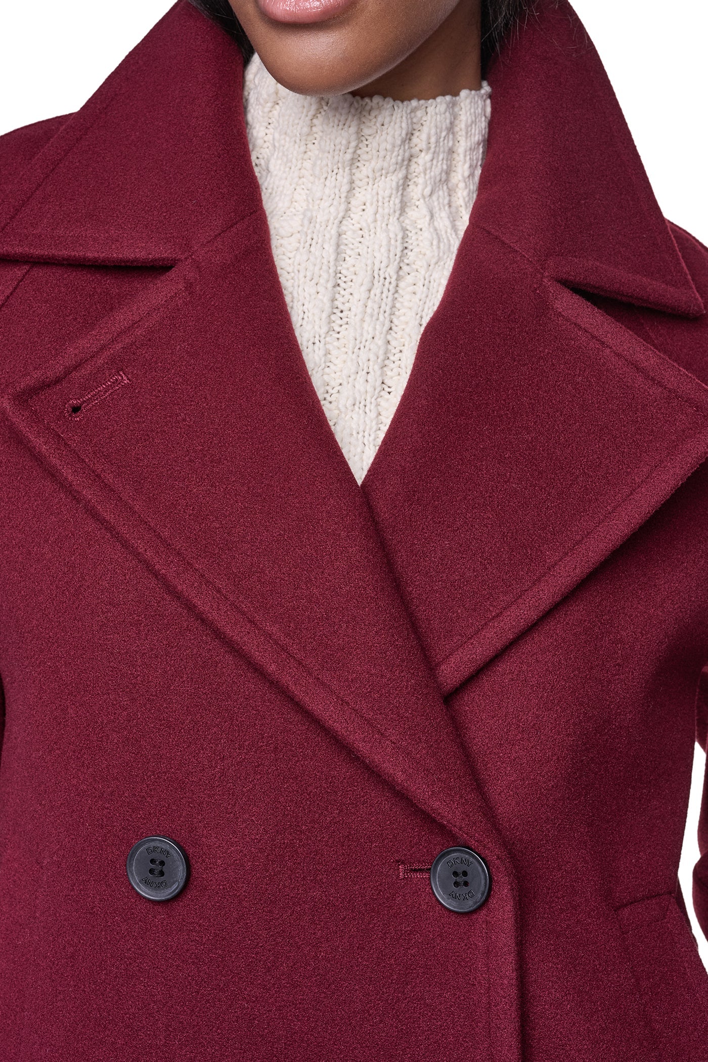 FAUX WOOL PEACOAT