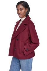 FAUX WOOL PEACOAT