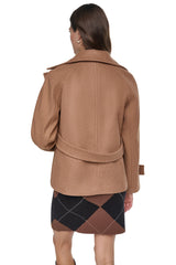 FAUX WOOL PEACOAT