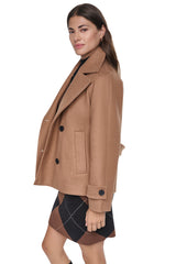 FAUX WOOL PEACOAT