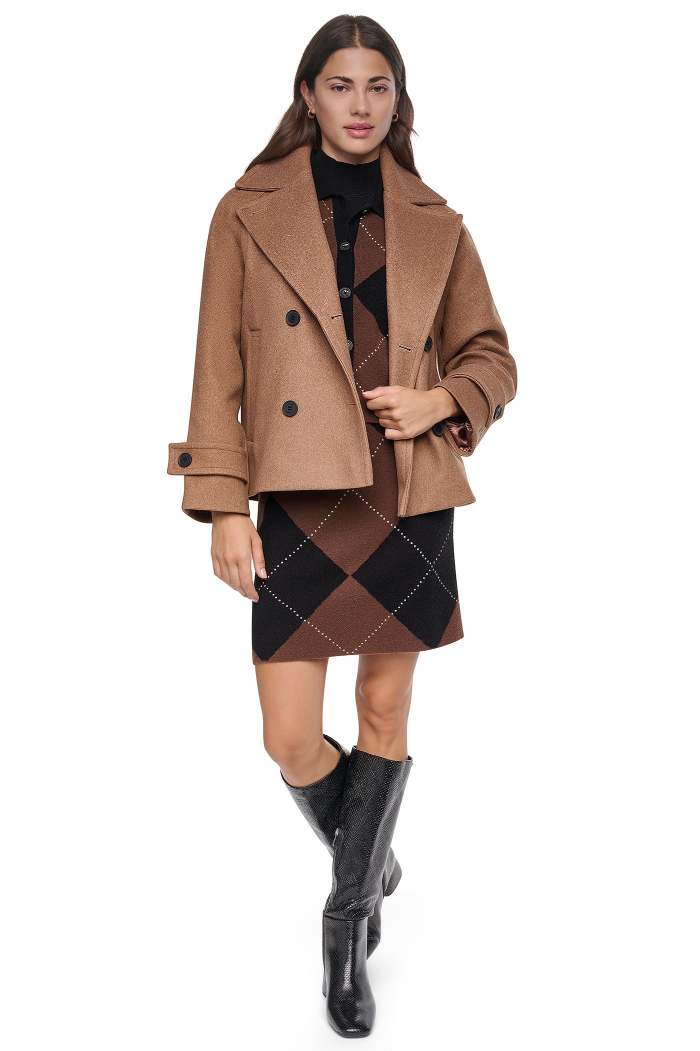 FAUX WOOL PEACOAT