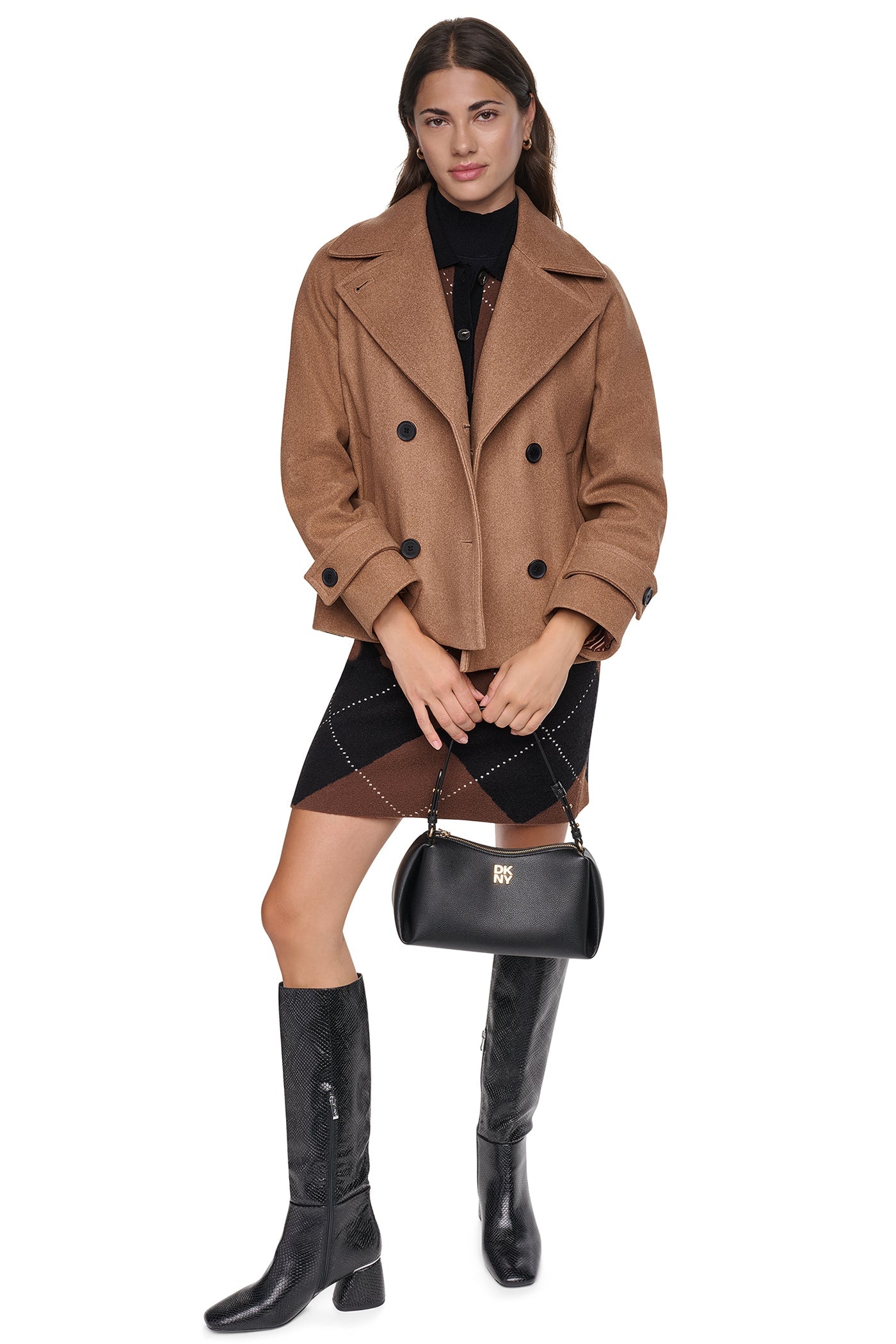 FAUX WOOL PEACOAT