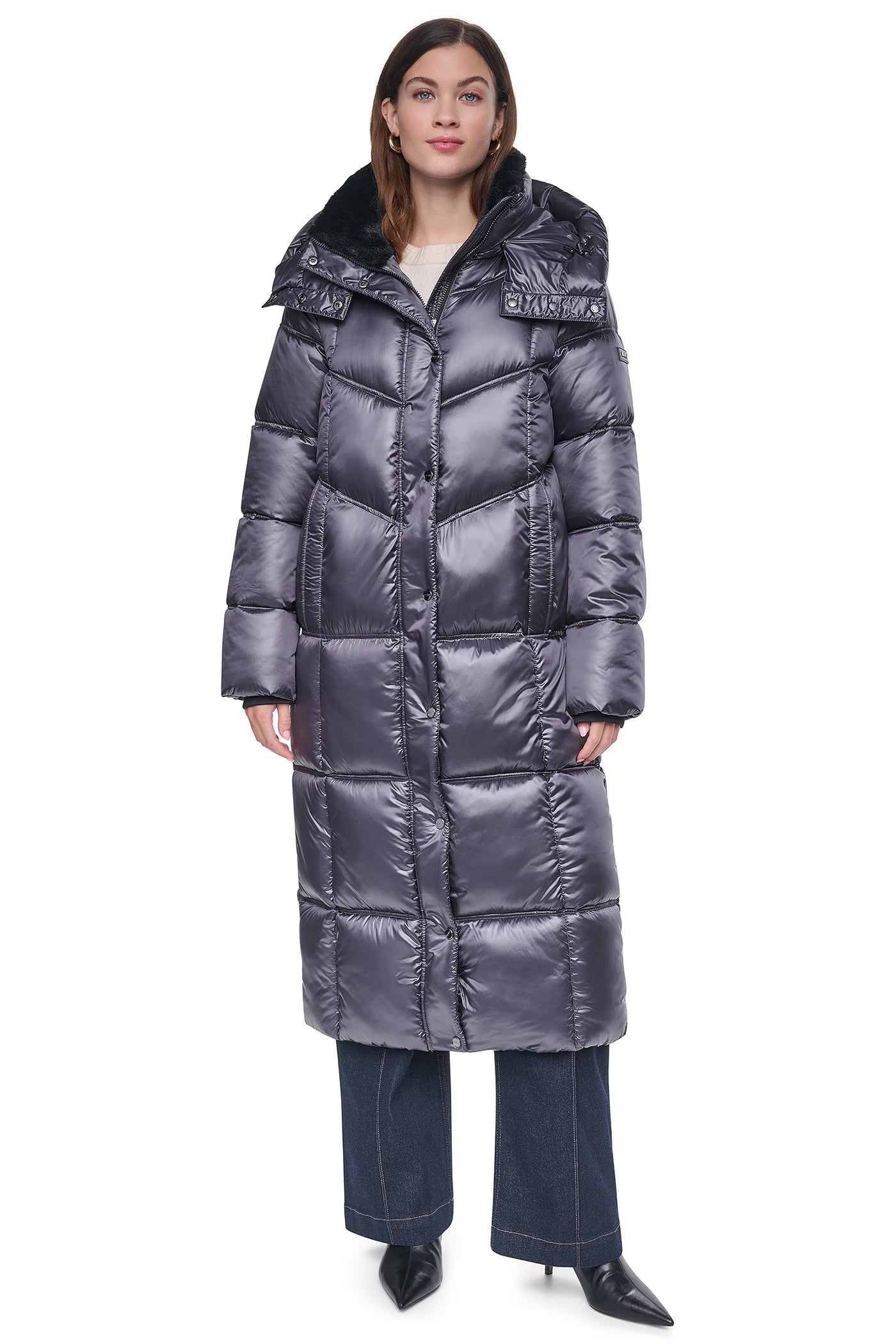 PEARALIZED MAXI PUFFER JACKET