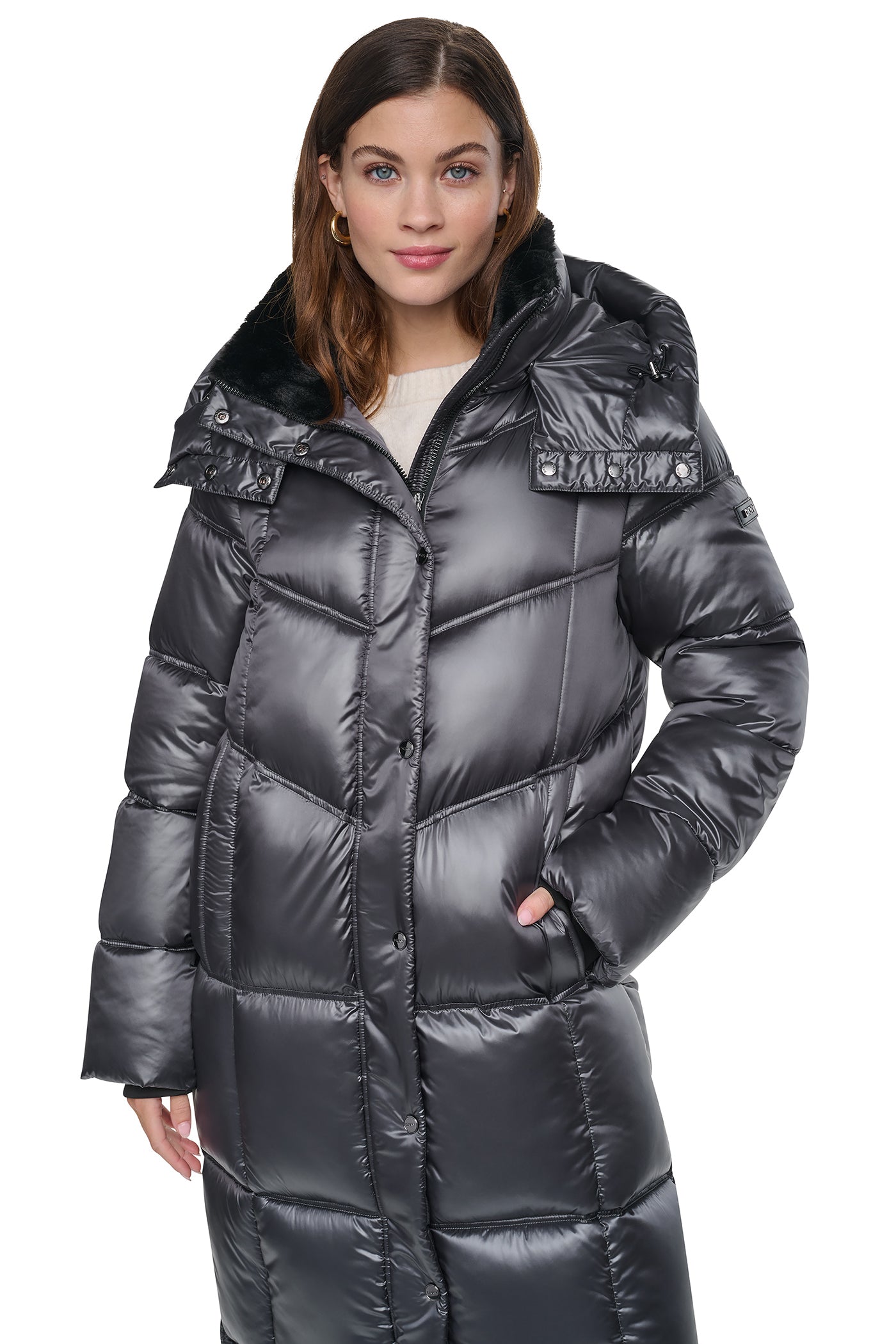 PEARALIZED MAXI PUFFER JACKET