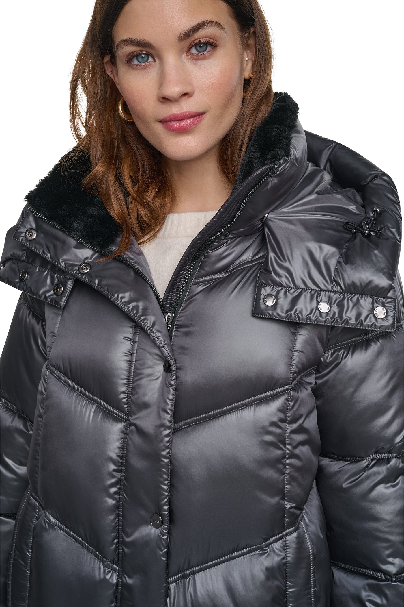 PEARALIZED MAXI PUFFER JACKET