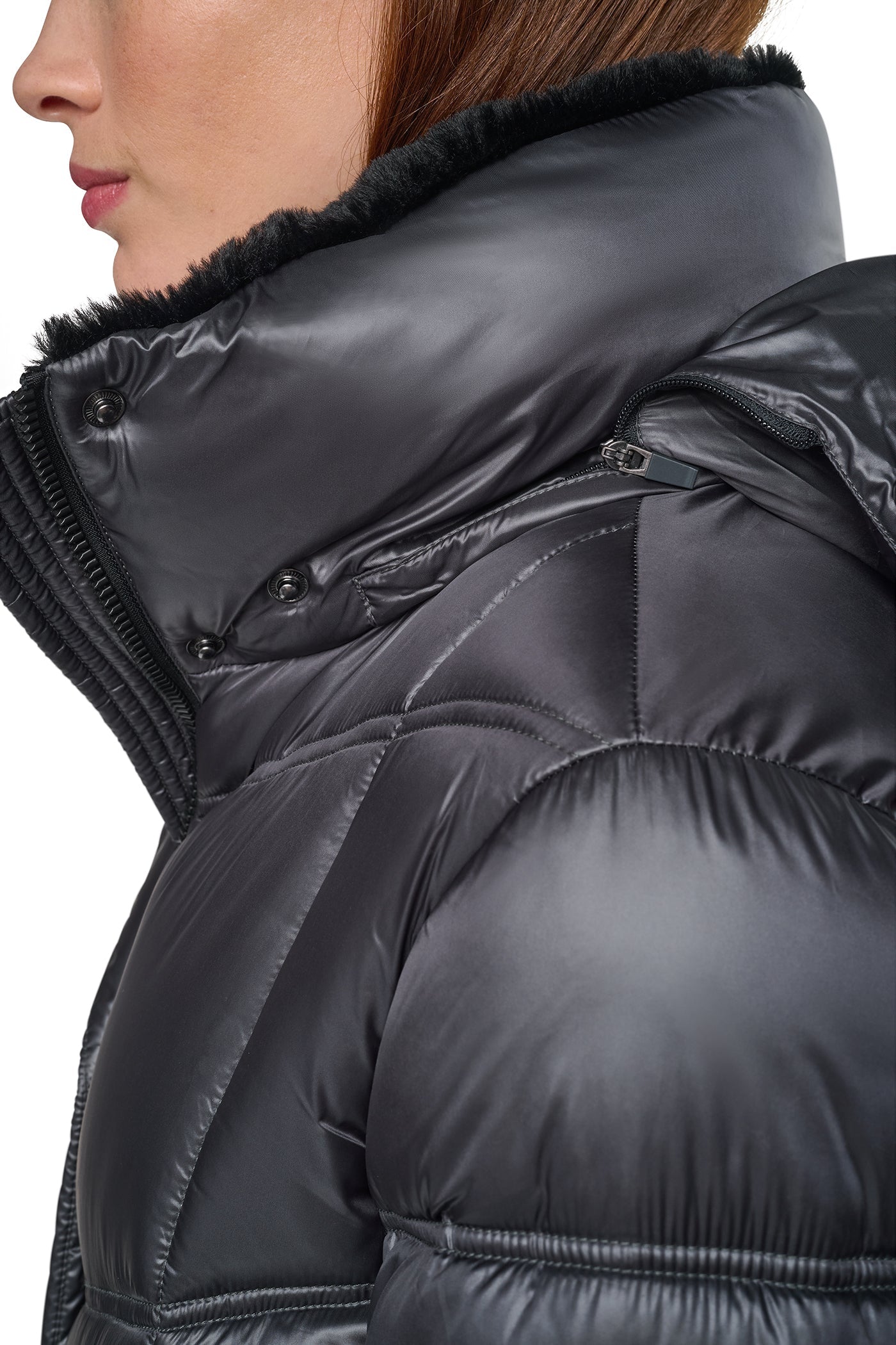 PEARALIZED MAXI PUFFER JACKET