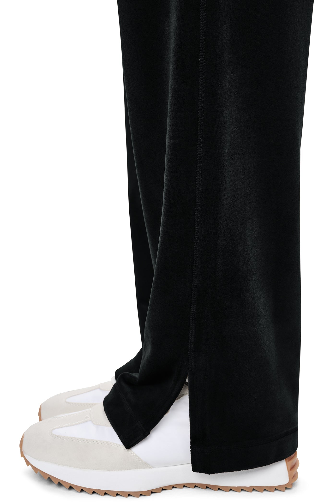VARSITY RHINESTONE LOGO MID-RISE TRACK PANT