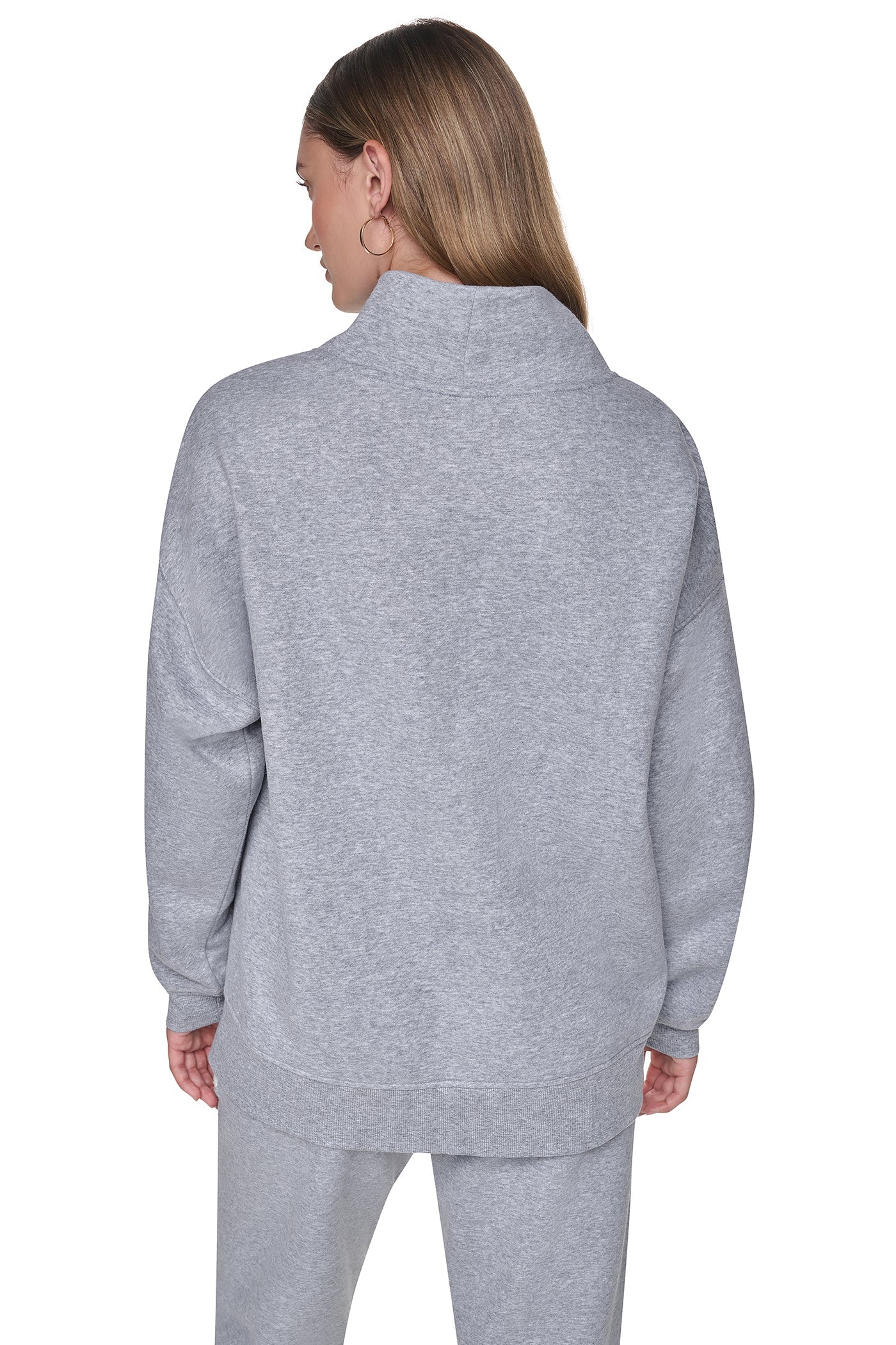 CHENILLE LOGO MOCK NECK SWEATSHIRT