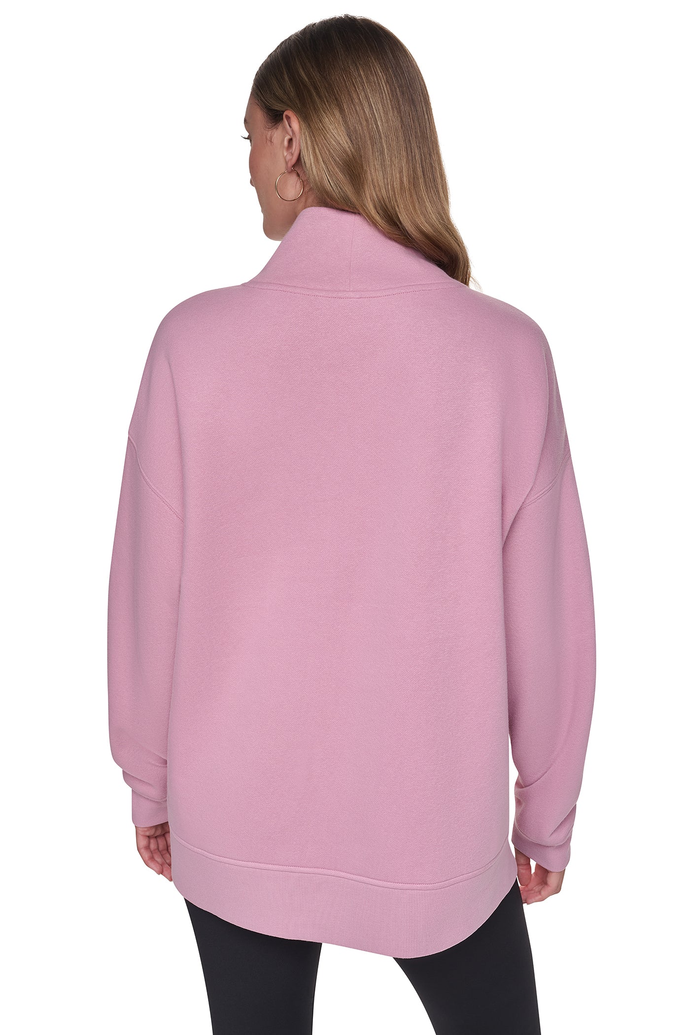 CHENILLE LOGO MOCK NECK SWEATSHIRT