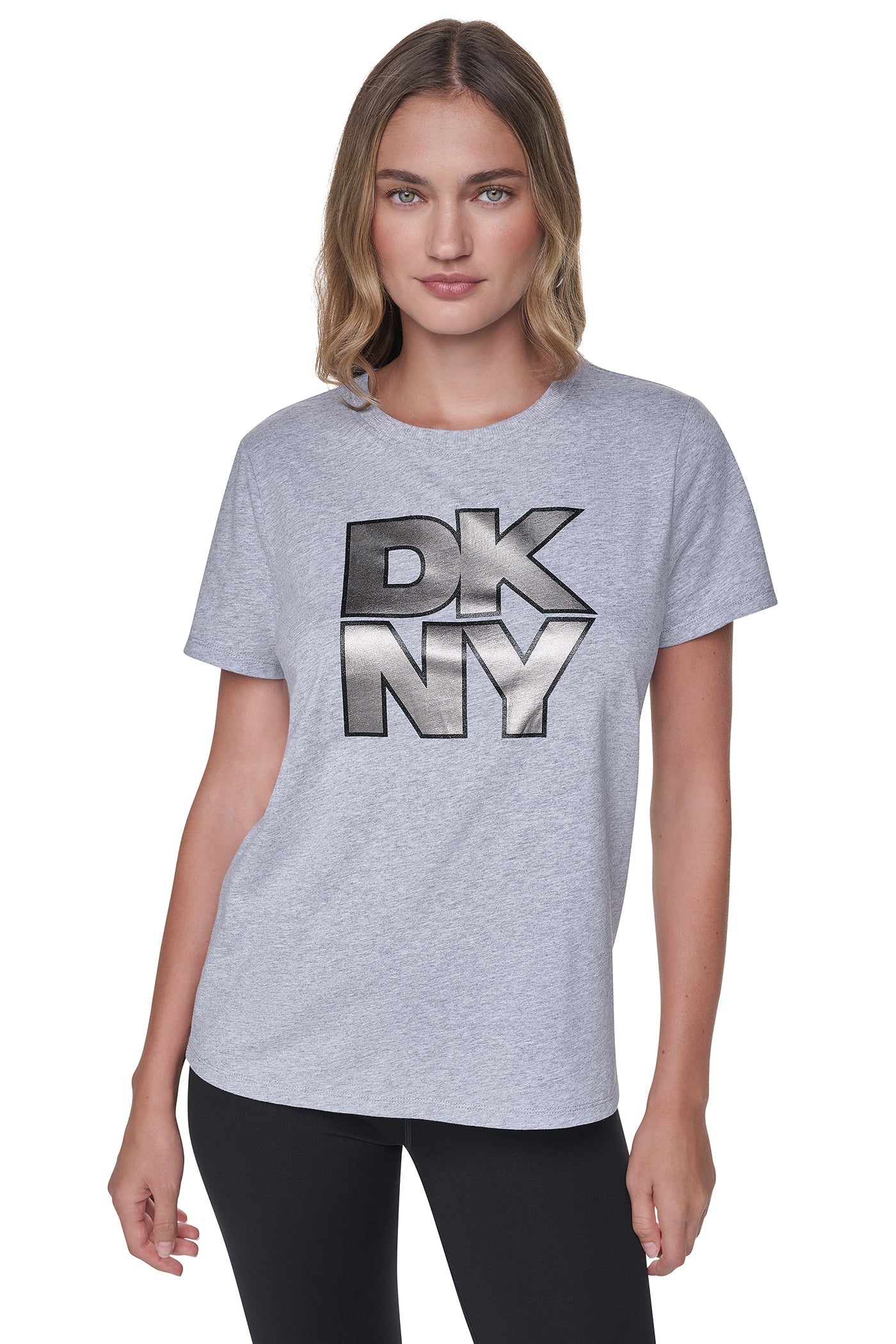 STACKED FOIL GLITTER LOGO TEE