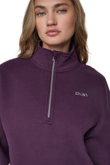 METALLIC BUBBLE 1/4 ZIP PULLOVER