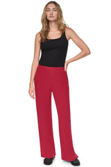 HIGH-RISE RELAXED STRAIGHT LEG PANT