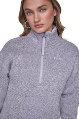 SWEATER FLEECE HALF-ZIP PULLOVER