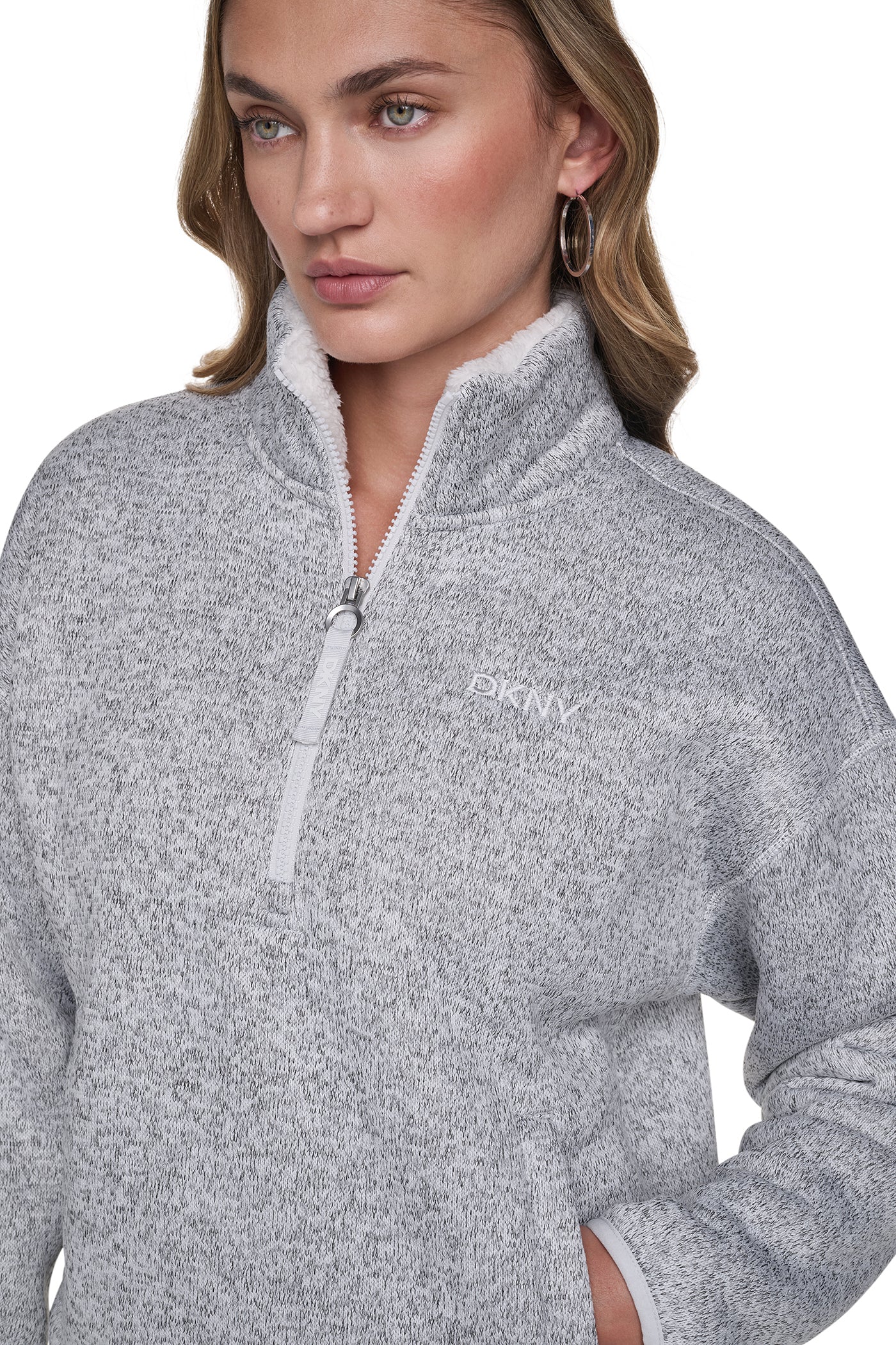 SWEATER FLEECE HALF-ZIP PULLOVER