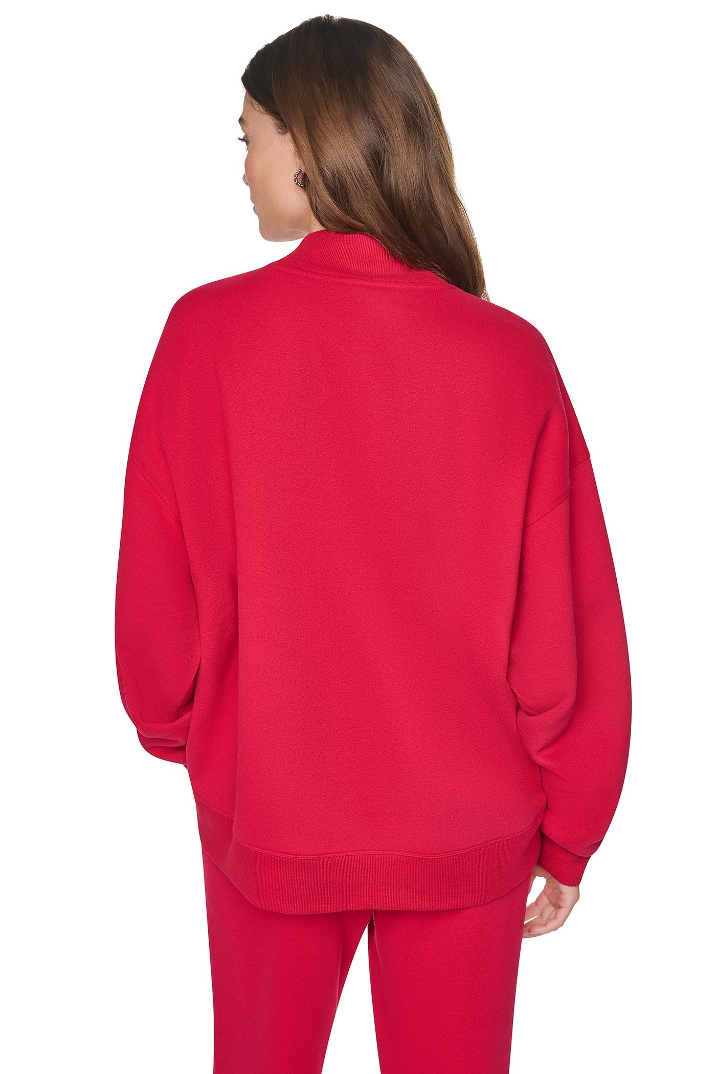 MOCK NECK LOGO PULLOVER