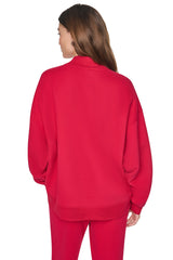 MOCK NECK LOGO PULLOVER