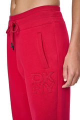 HIGH-RISE LOGO PATCH STRAIGHT LEG PANT