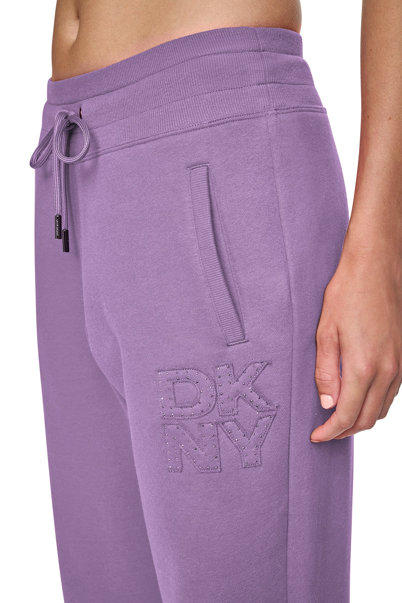 HIGH-RISE LOGO PATCH STRAIGHT LEG PANT