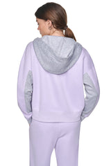 METALLIC EMBROIDERY LOGO OVERSIZED HOODIE