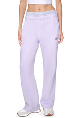 HIGH-RISE METALLIC EMBROIDERY LOGO BOYFRIEND PANT