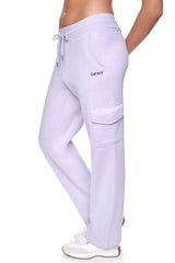 METALLIC BUBBLE LOGO MID-RISE CARGO PANT