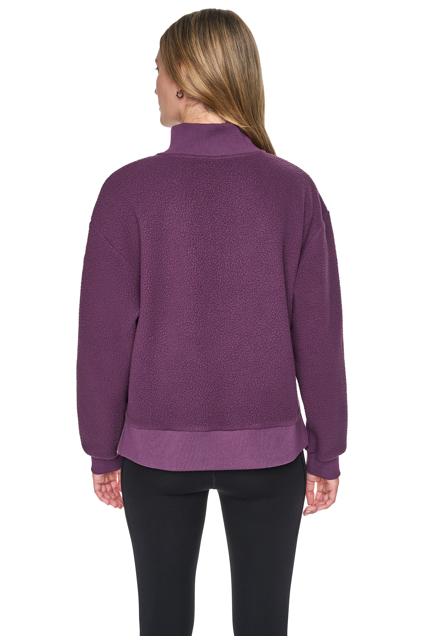 HALF-ZIP SHERPA MOCK NECK PULLOVER