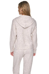 COZY CABLE SWEATER HOODIE