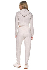 COZY CABLE HIGH-RISE SWEATER JOGGER