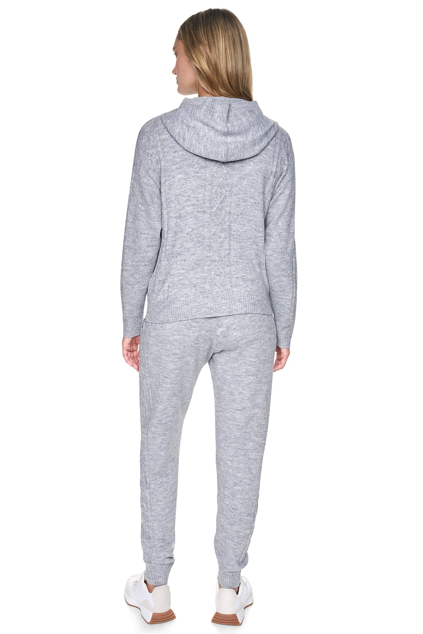 COZY CABLE SWEATER HOODIE