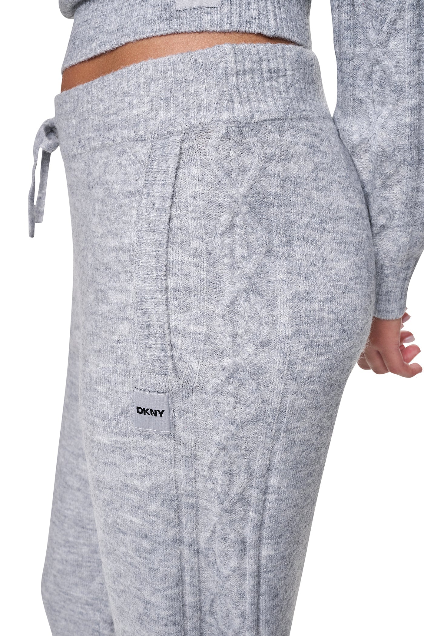 COZY CABLE HIGH-RISE SWEATER JOGGER