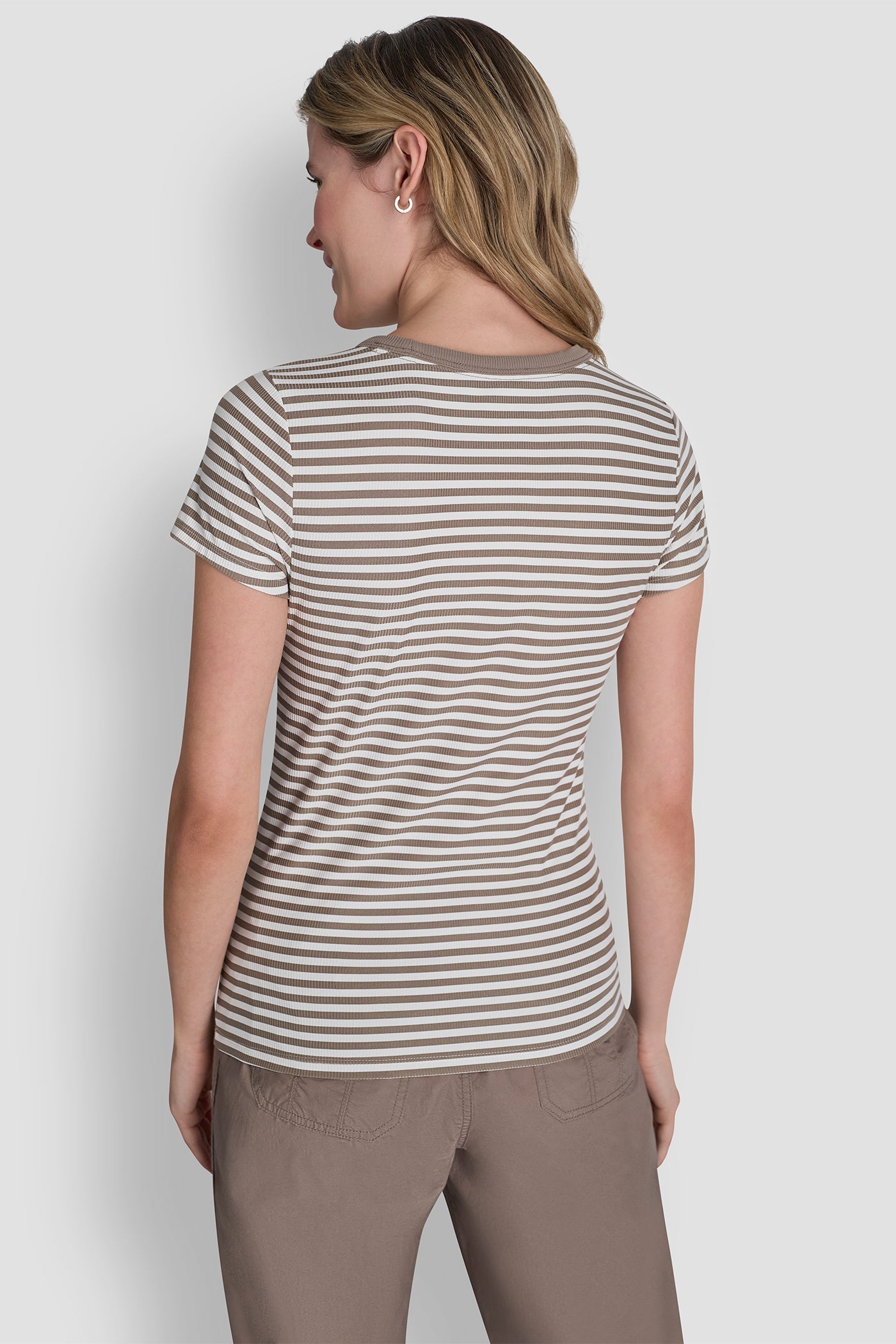 HUDSON RIB TEE WITH TONAL LOGO