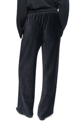 METALLIC VELVET PULL ON SWEATER PANT