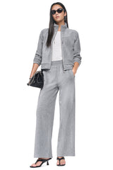 METALLIC VELVET PULL ON SWEATER PANT