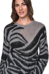 BRUSHED ANIMAL INTARSIA SWEATER