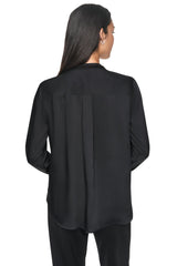 EMBELLISHED NECKTIE BLOUSE