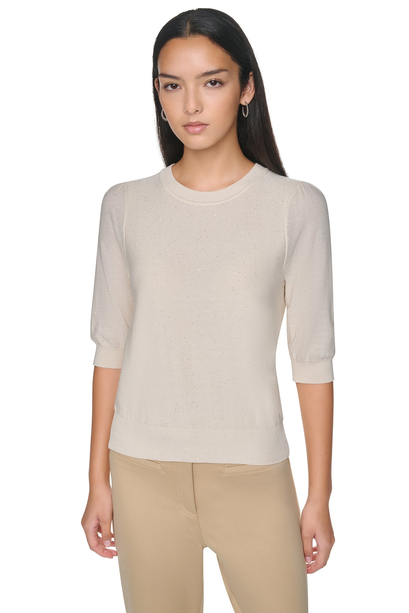 MICRO SEQUIN SWEATER