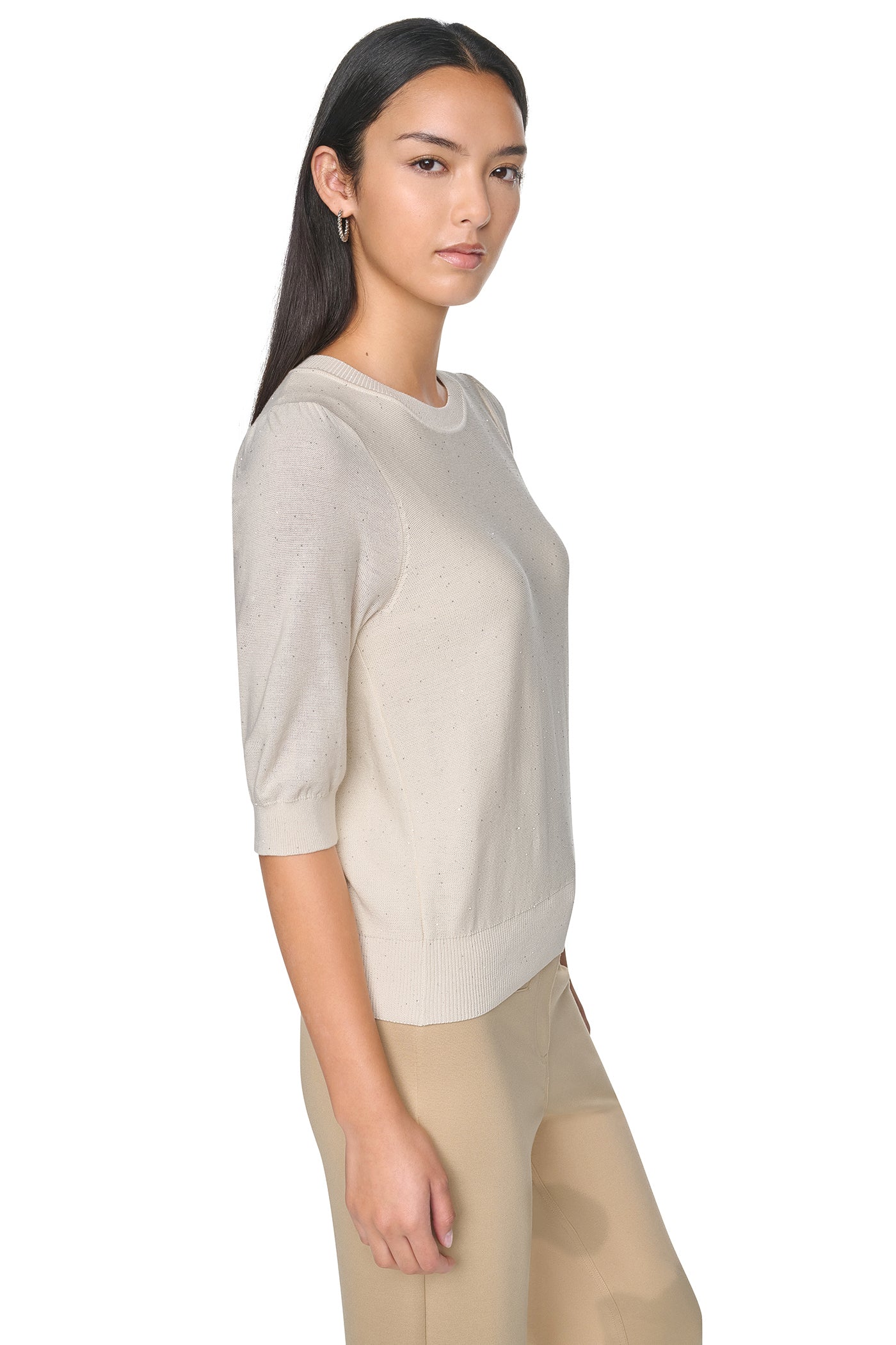 MICRO SEQUIN SWEATER