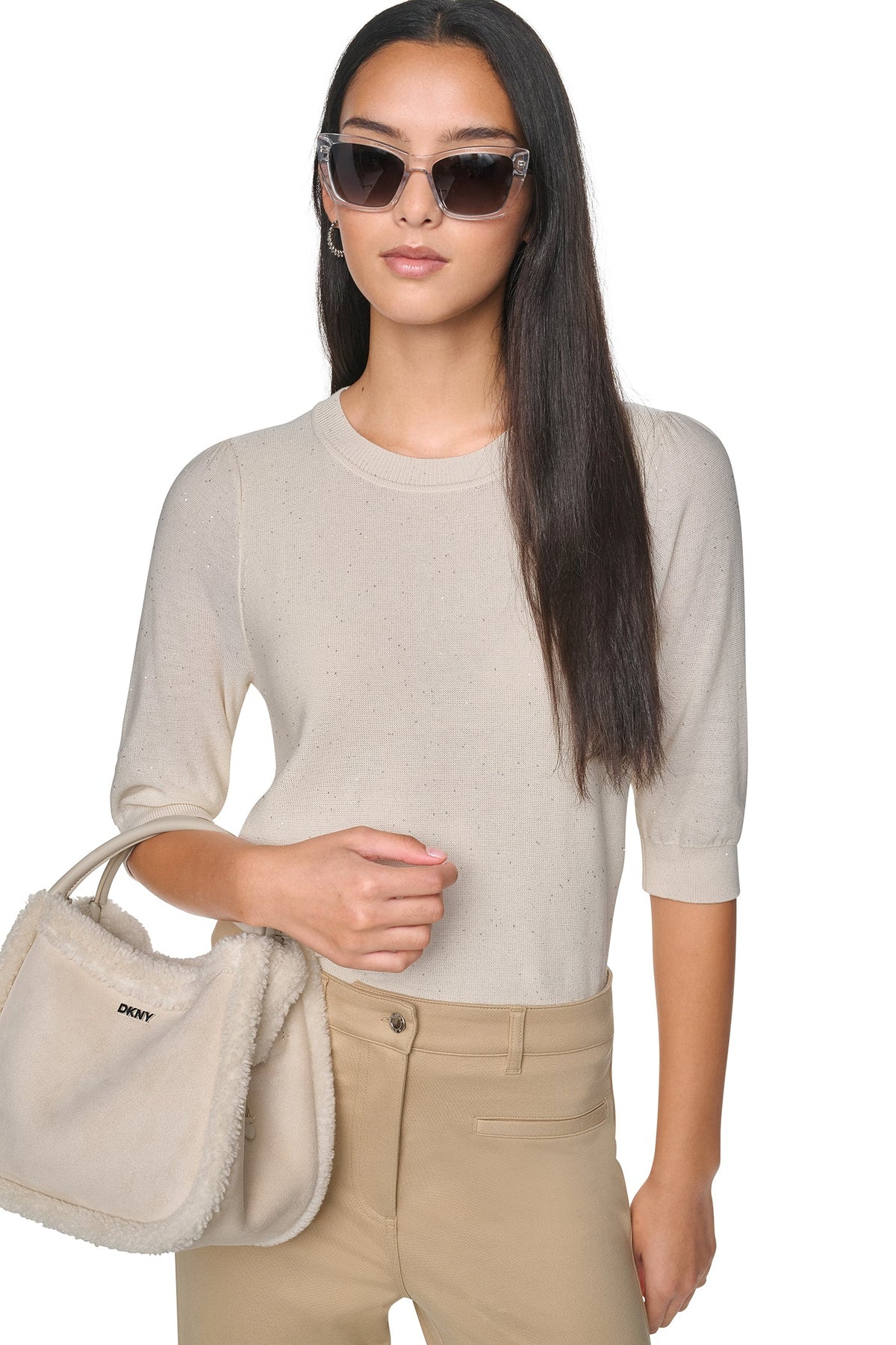 MICRO SEQUIN SWEATER