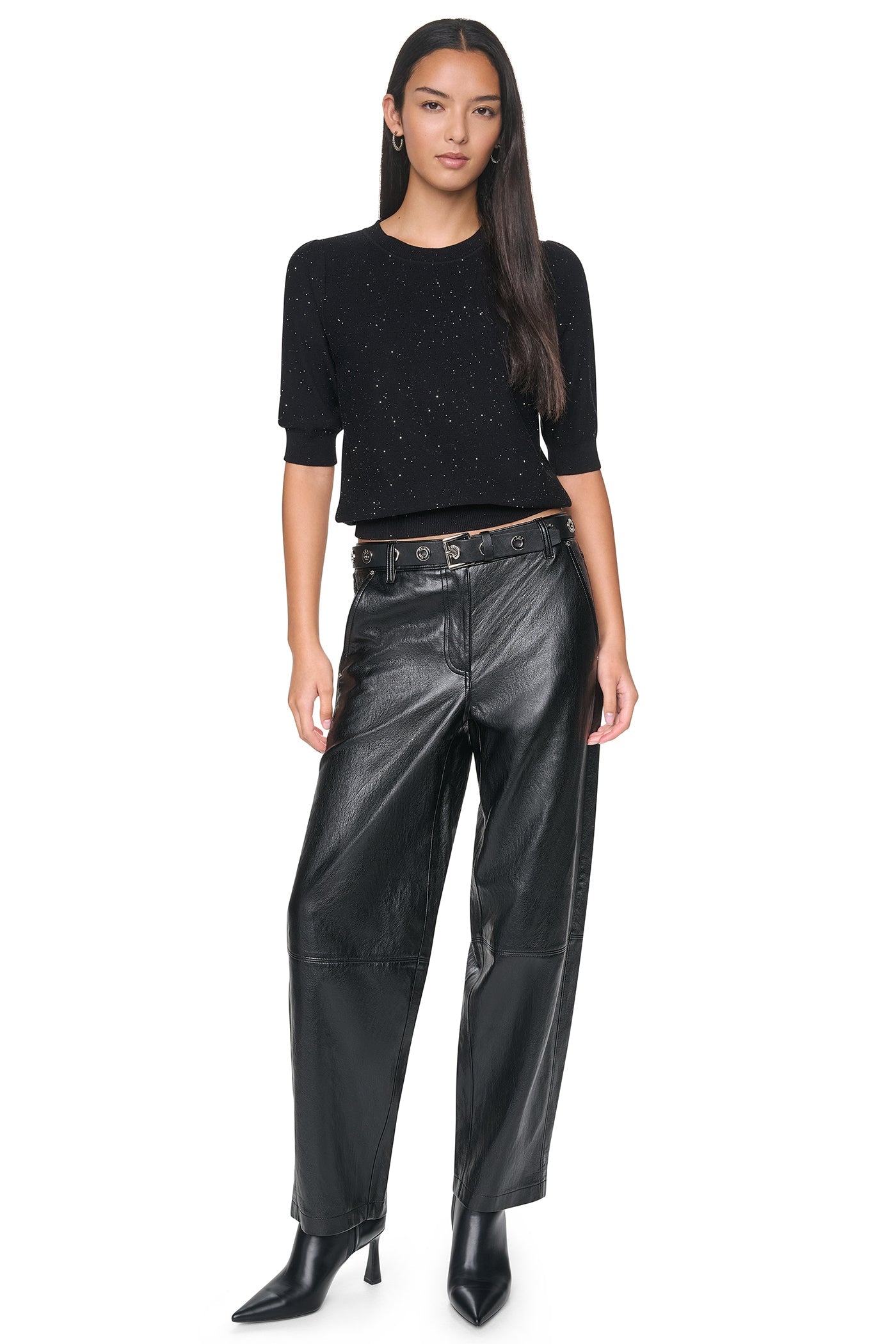 MICRO SEQUIN SWEATER
