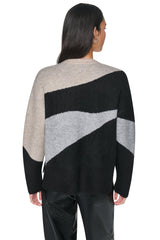 COLORBLOCK CREW NECK SWEATER
