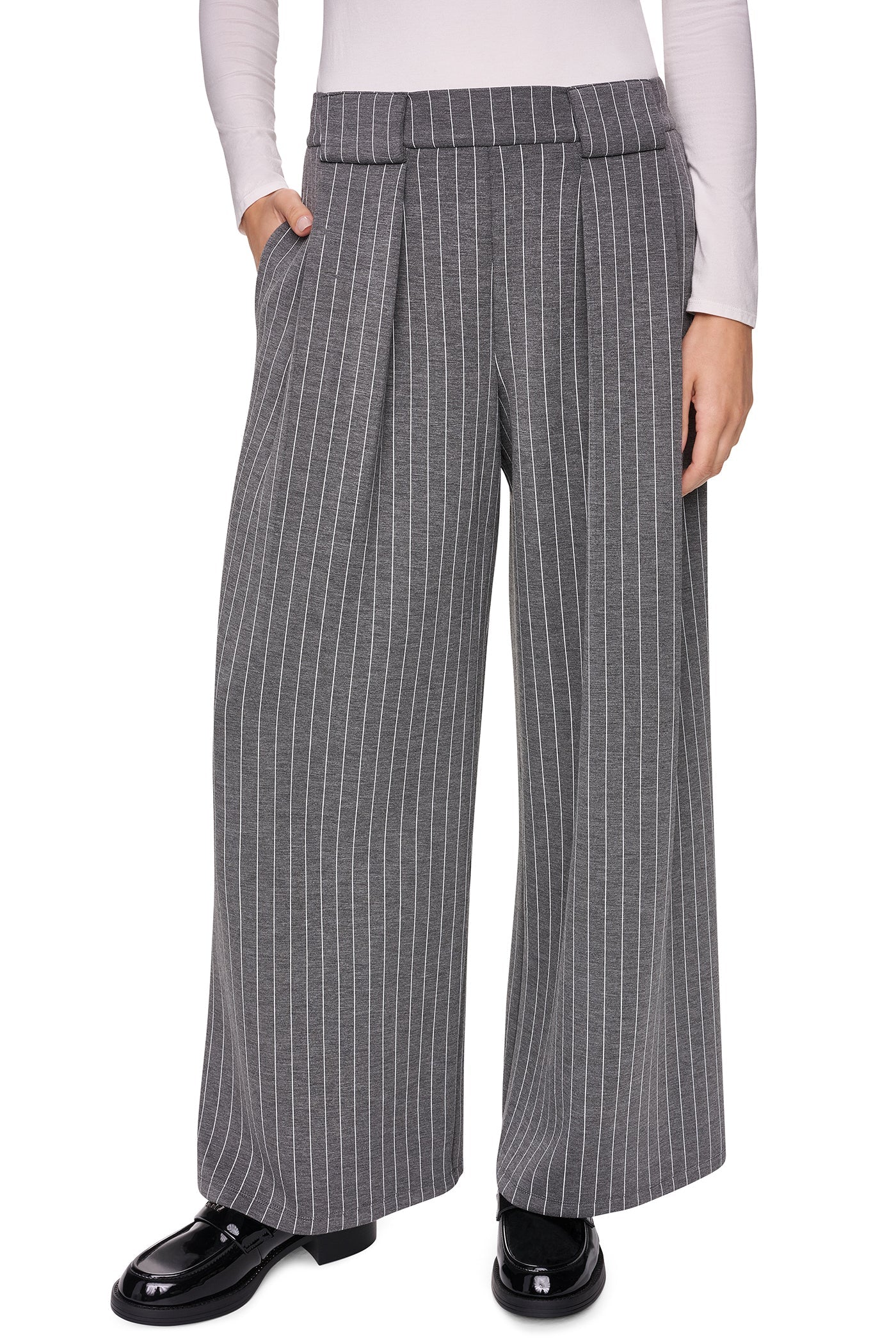 PULL-ON PINSTRIPE PANT
