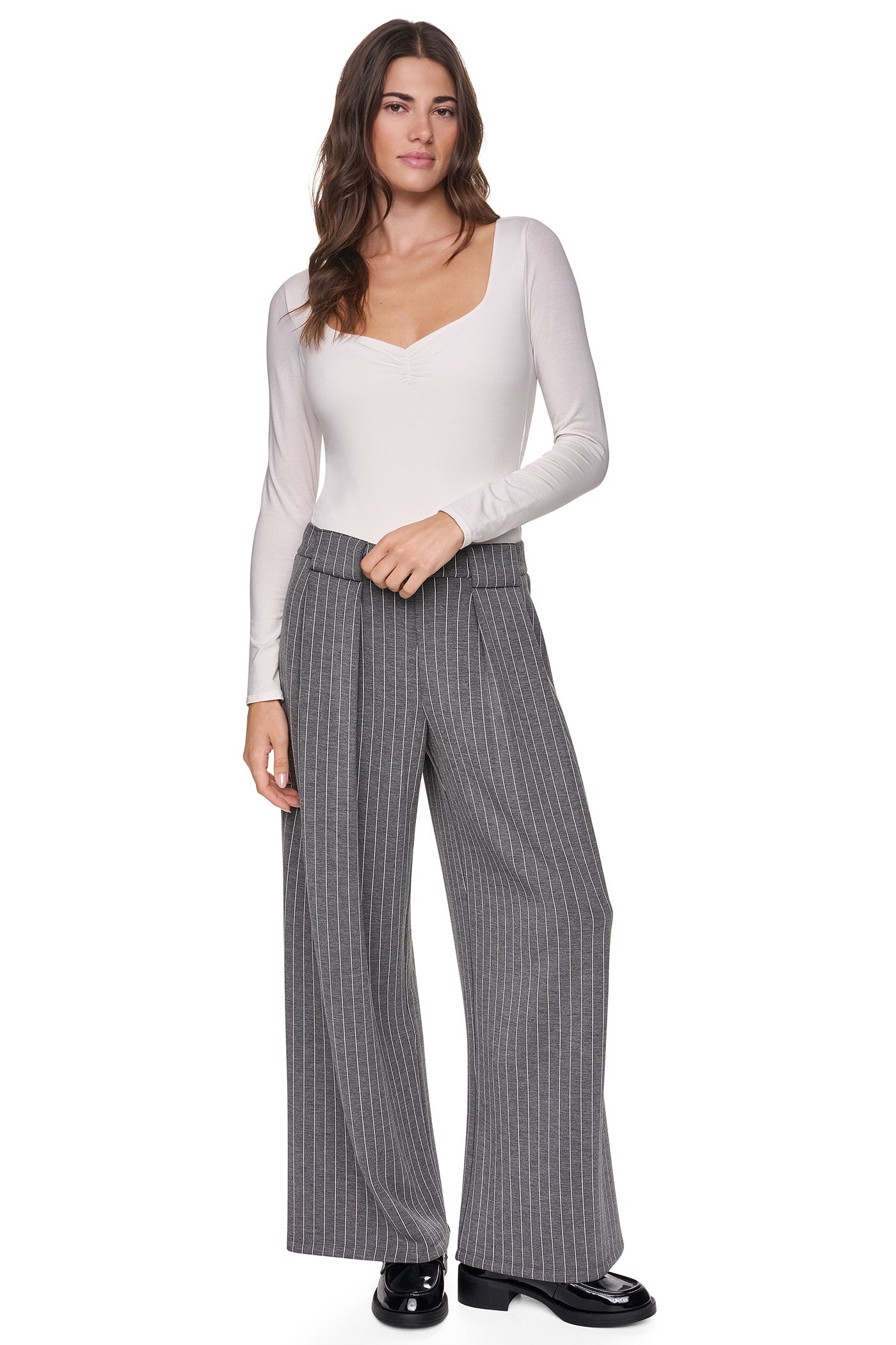 PULL-ON PINSTRIPE PANT