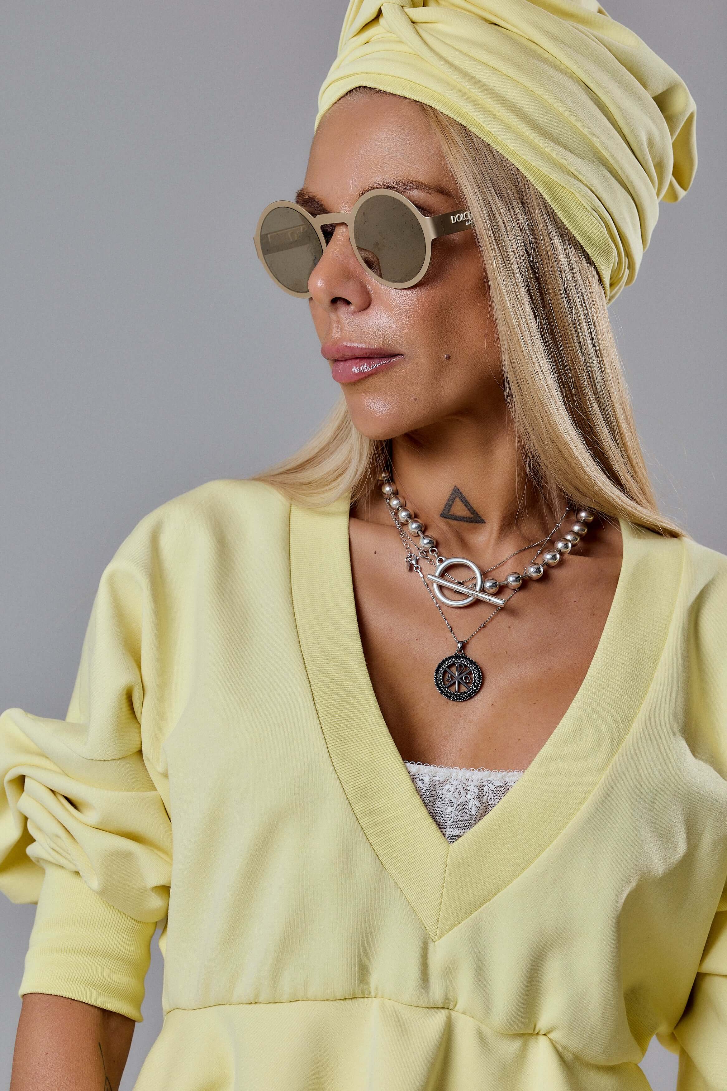 Yellow Two-Piece Set