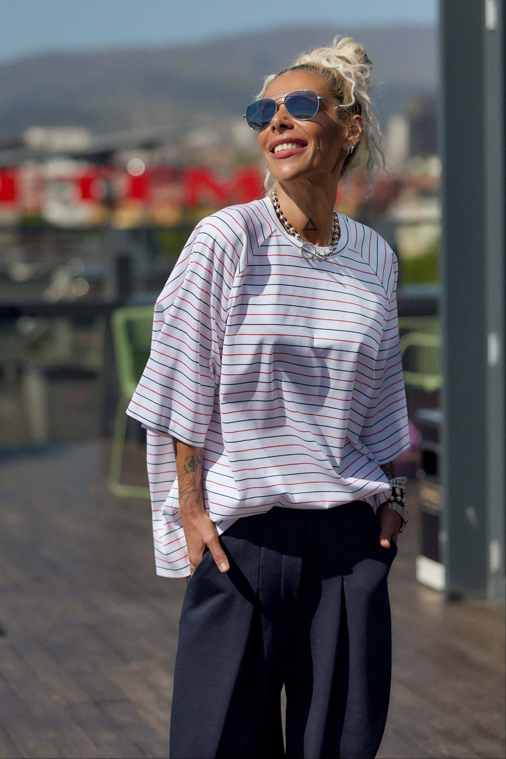 Oversized Striped T-Shirt
