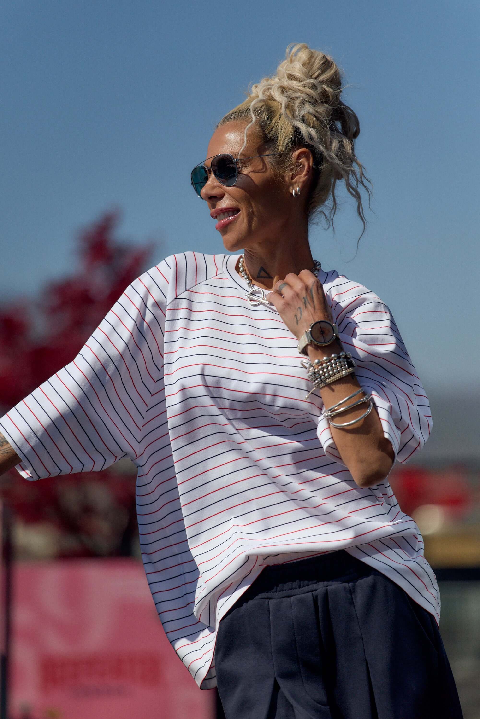 Set of Two Oversized Striped T-Shirts